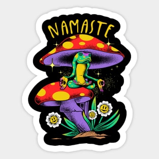 Namaste Mushroom World Sticker